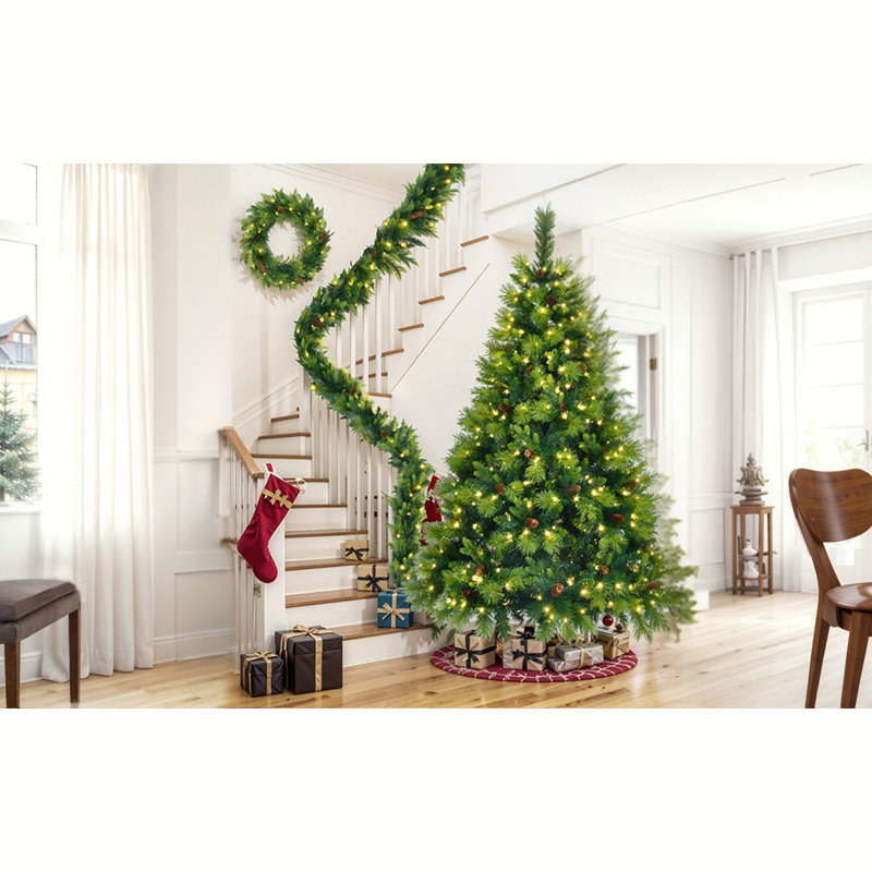 Large pre lit christmas tree on sale